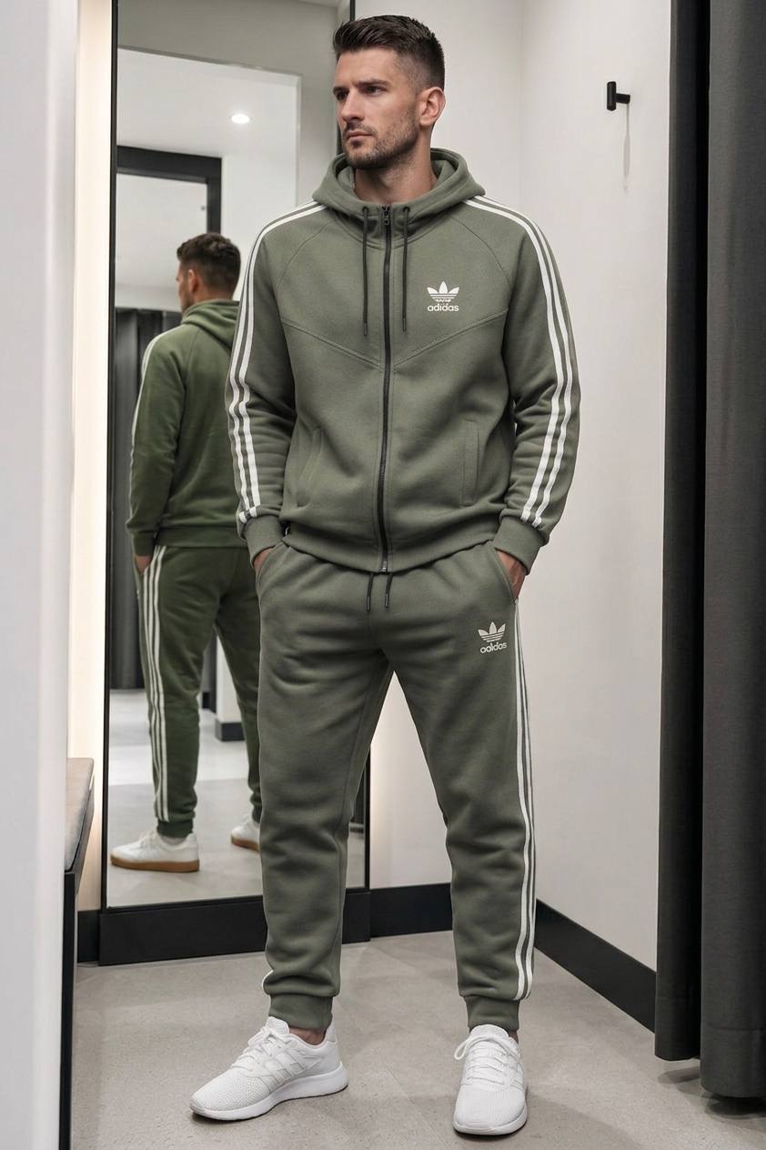 Чоловічий спортивний костюм Adidas на флісе Туреччина